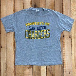 Los Angeles Chargers Vintage 1970s Trench Brand T shirt XL